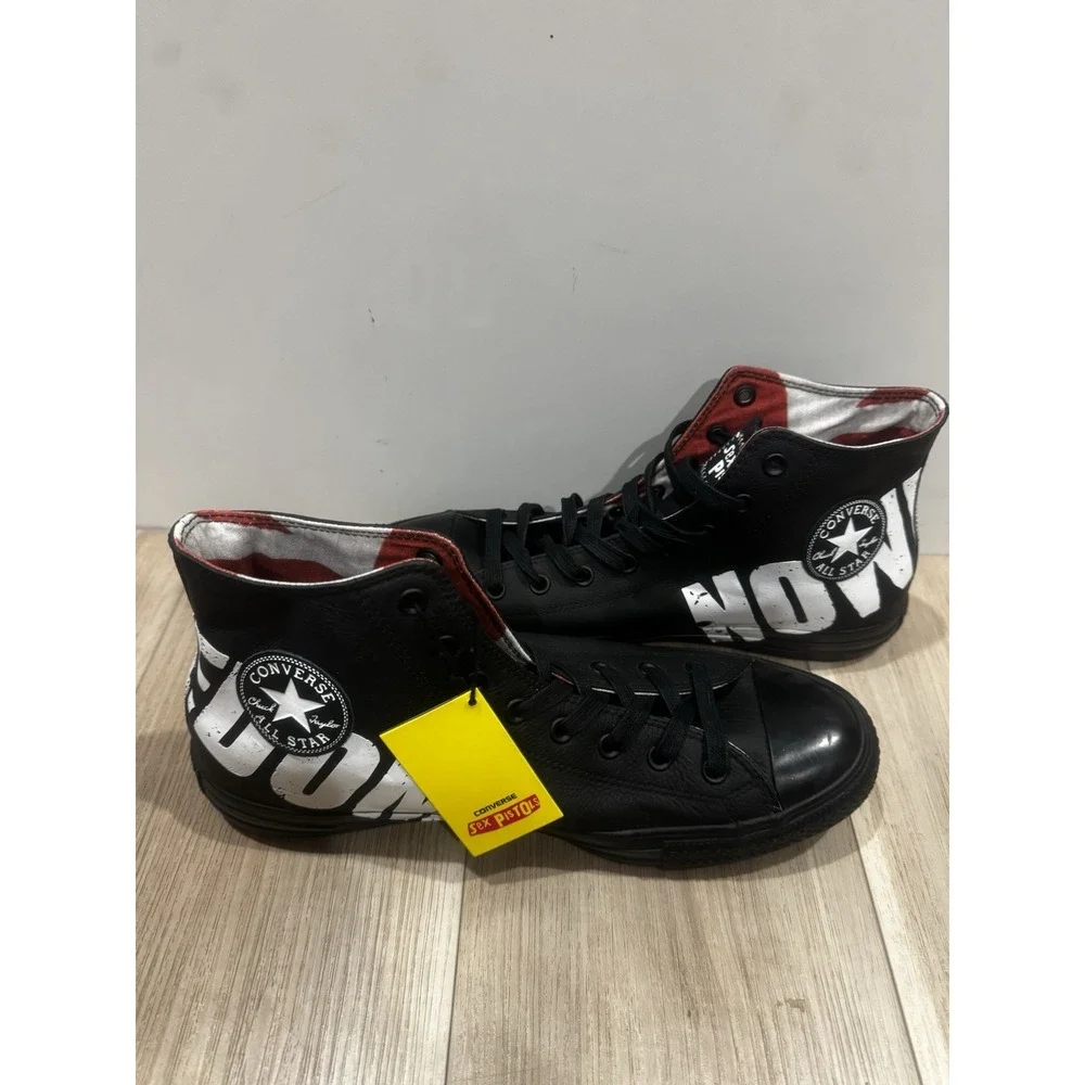 Converse All Star Sex Pistols Boredom/Nowhere Chuck Taylor Sneakers Sz. 11.5 NEW